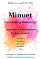 Minuet - Concluding Voluntary P.O.D cover